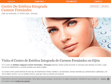 Tablet Screenshot of esteticacarmenfernandez.com